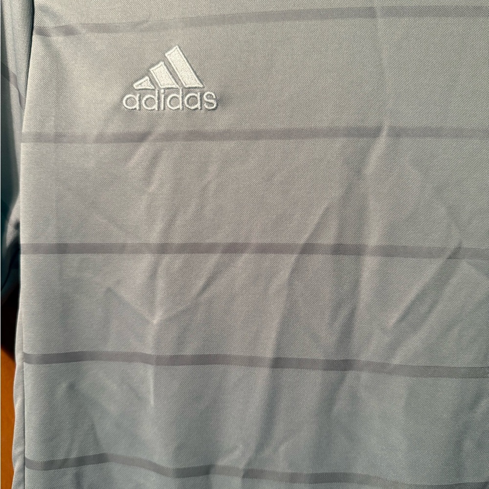 Adidas Gray Short Sleeve Performance Tee - Picture 2 of 4